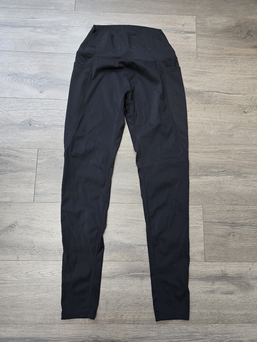 Moshka Highwaisted Black Leggings Size Large Athletic Athleisure Comfy Gym - Picture 3 of 8